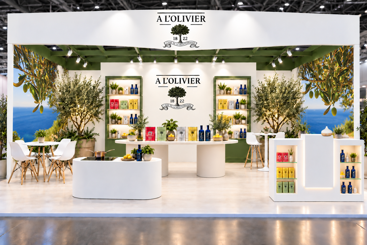 Complete À L’Olivier SIAL stand mockup